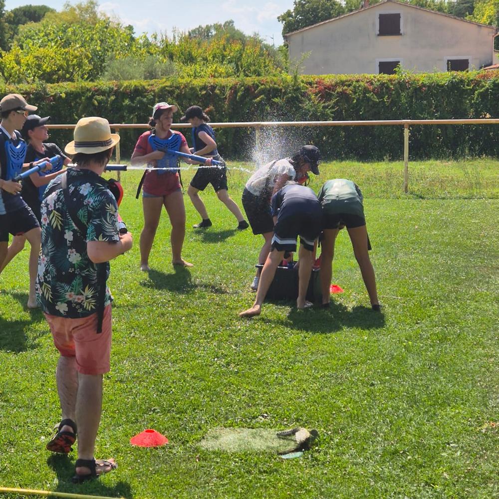 Photo Animation Water Tag pour un espace jeunesse à Nîmes (30)